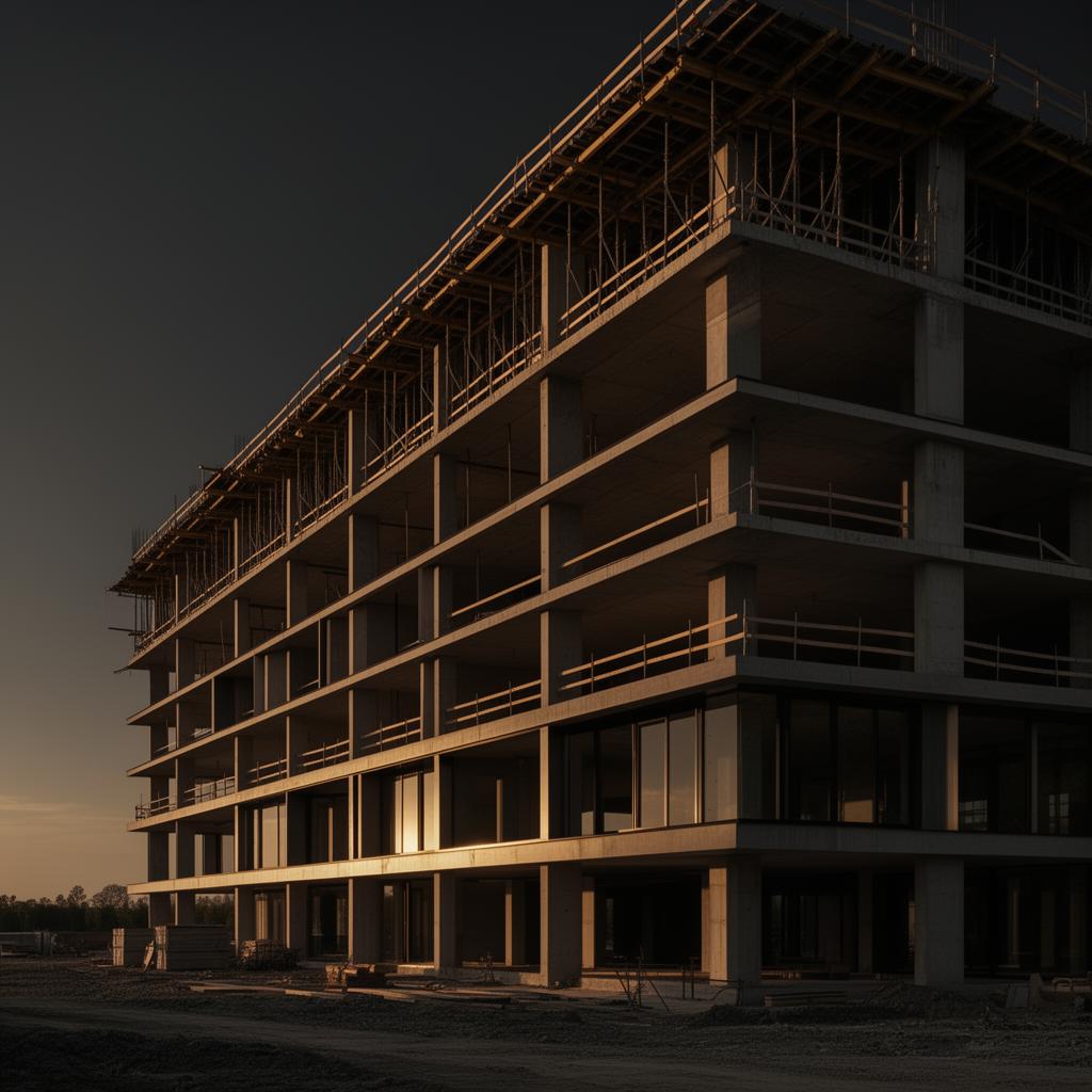 Estrutura premium com concreto aparente